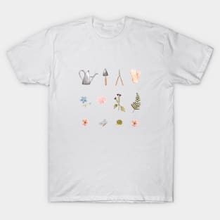 Garden Cottagecore Aesthetic | Watercolor T-Shirt